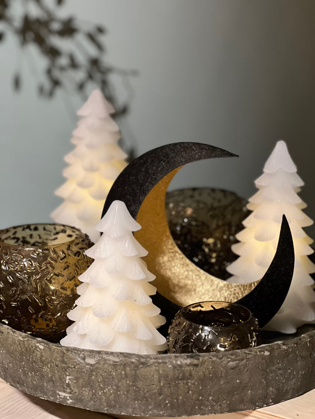 Set van 3 LED kerstbomen